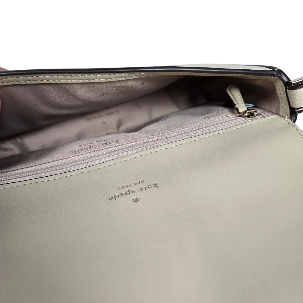 Kate Spade Lena Colorblock Mini Flap Crossbody in Light Sand Multi‎ NWT